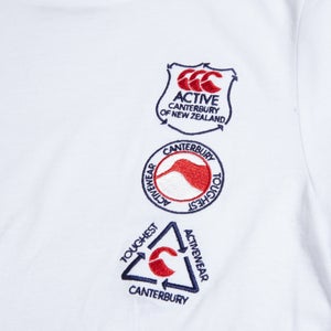 CANTERBURY COTTON SS TEE K JU WHITE