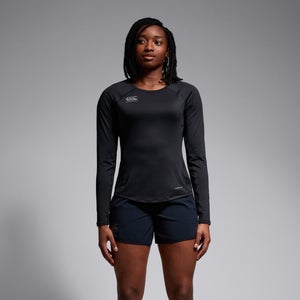 WOMENS SUPERLIGHT LONG SLEEVE TEE BLACK - 18