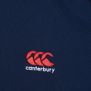 Mens Small Logo Cotton Tee Navy
