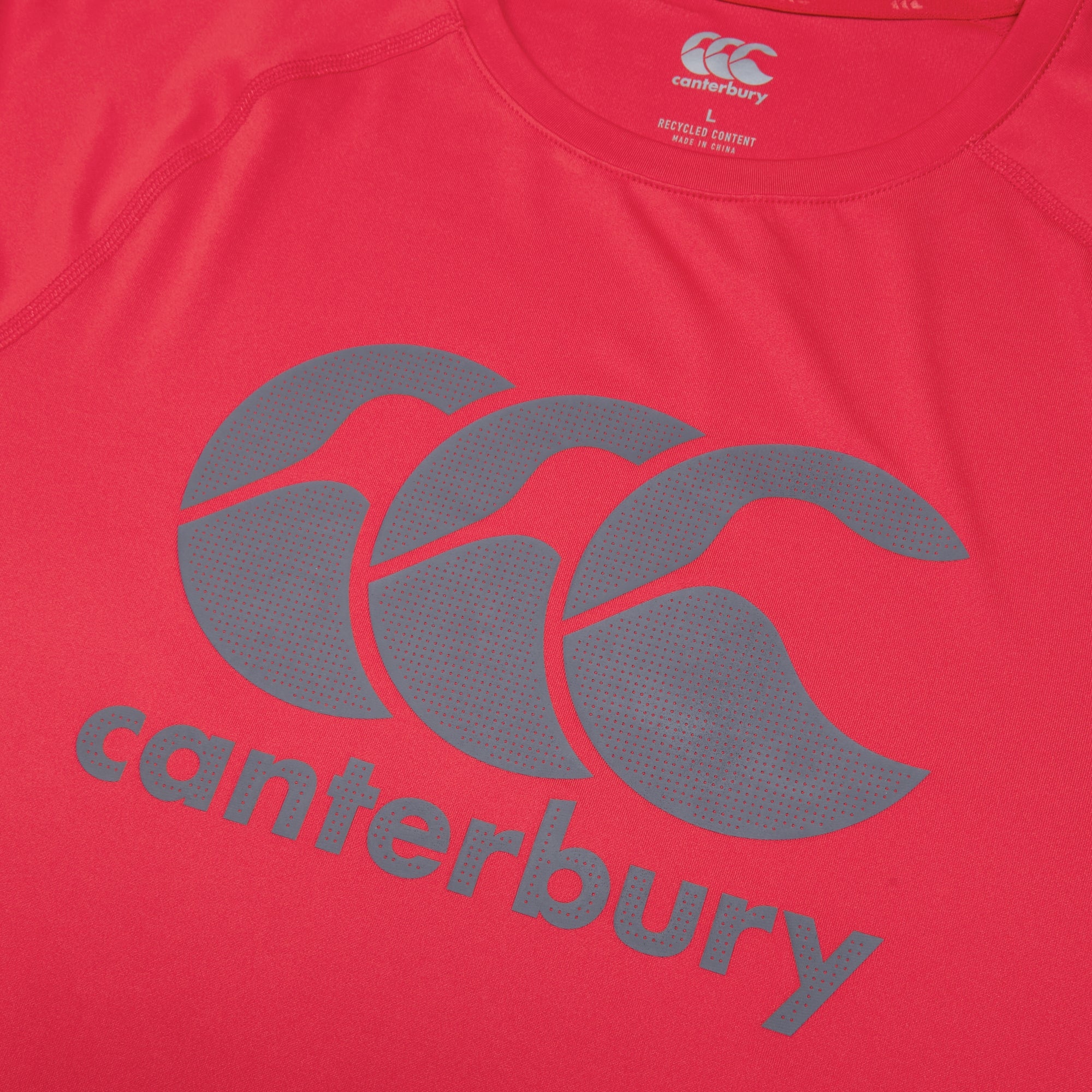 CANTERBURY LARGE LOGO SUPERLIGHT TEE AM RED | Canterbury Australia