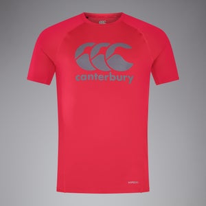 CANTERBURY LARGE LOGO SUPERLIGHT TEE AM RED