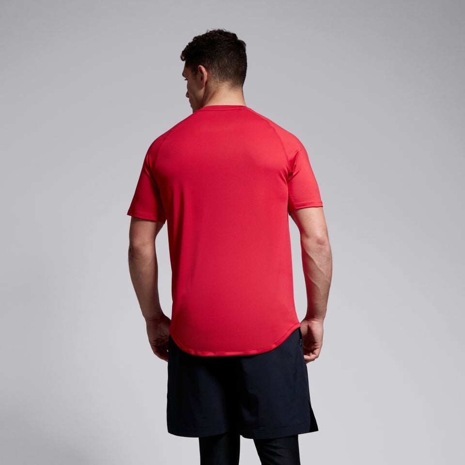 CANTERBURY LARGE LOGO SUPERLIGHT TEE AM RED