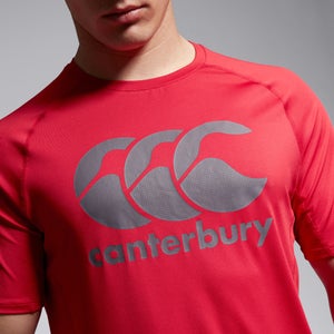 Mens Large Logo Superlight Tee Red