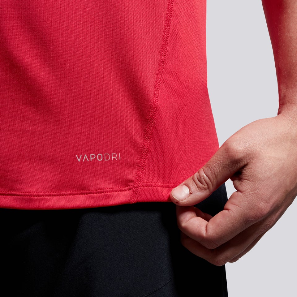 CANTERBURY LARGE LOGO SUPERLIGHT TEE AM RED