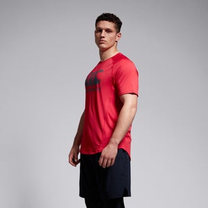 Mens Large Logo Superlight Tee Red