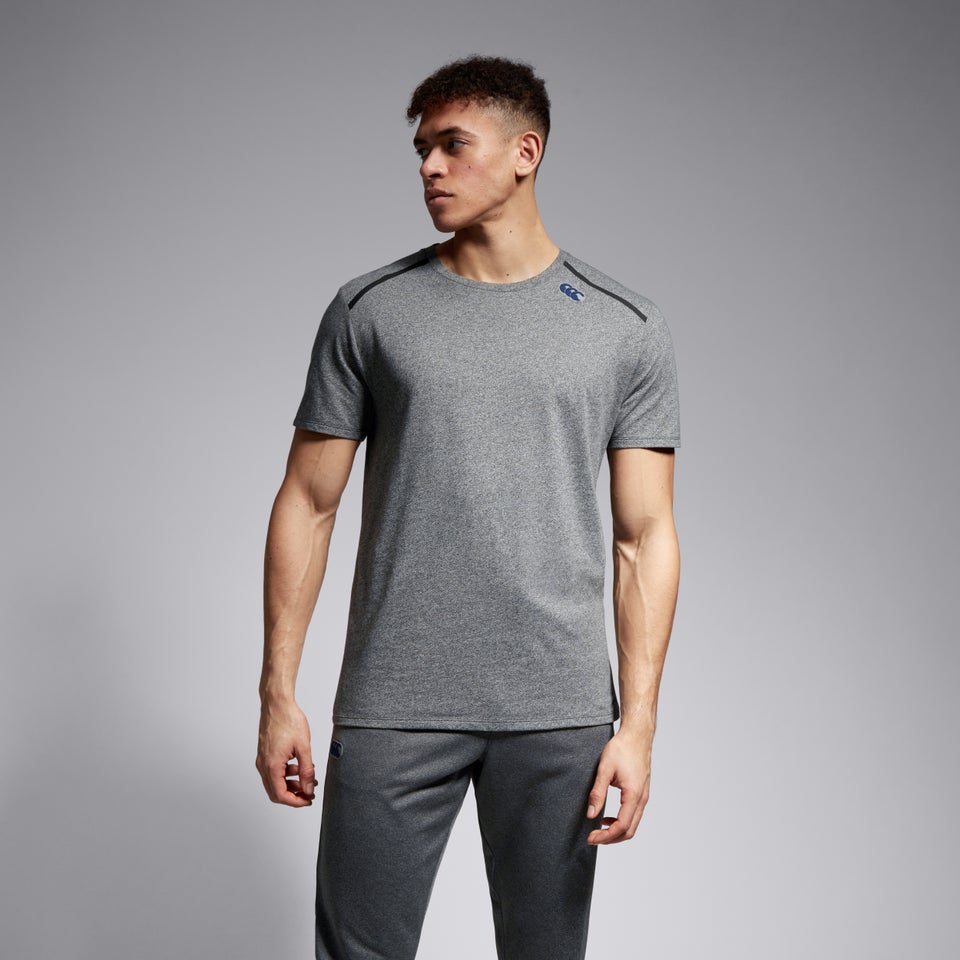 Mens Short Sleeve Training Tee Grey