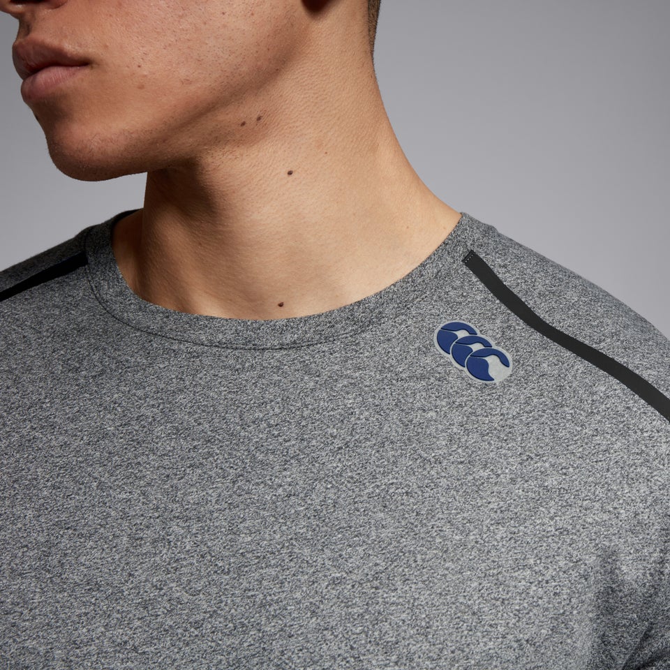 Mens Short Sleeve Training Tee Grey