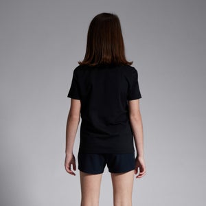 CANTERBURY SMALL LOGO COTTON TEE K JU BLACK