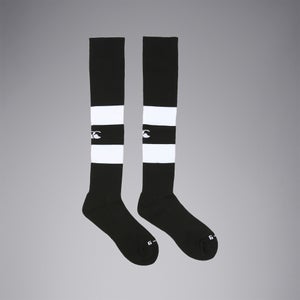 Unisex Club Hooped Sock Black/White
