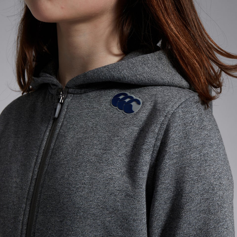 CANTERBURY FULL ZIP HOODY K JU GREY