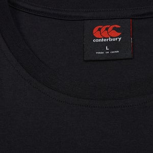 Mens Small Logo Cotton Tee Black