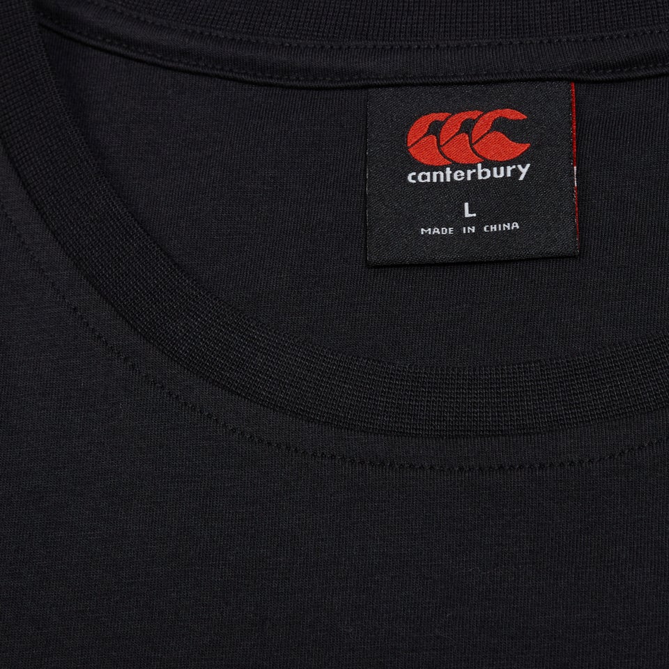 Mens Small Logo Cotton Tee Black