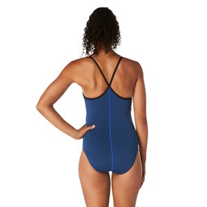 Women's Heather Closed Back with Hydrobra Blue