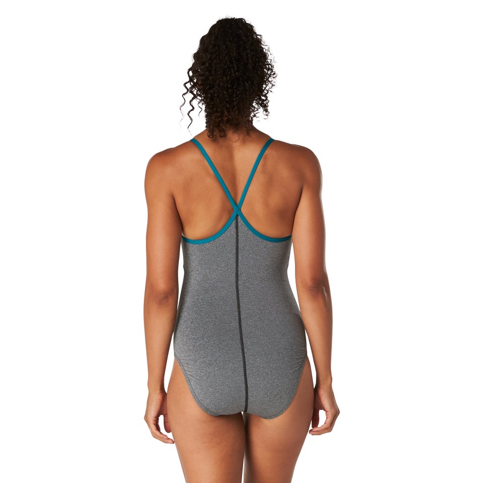 Women's Heather Closed Back WHydrobra Gray