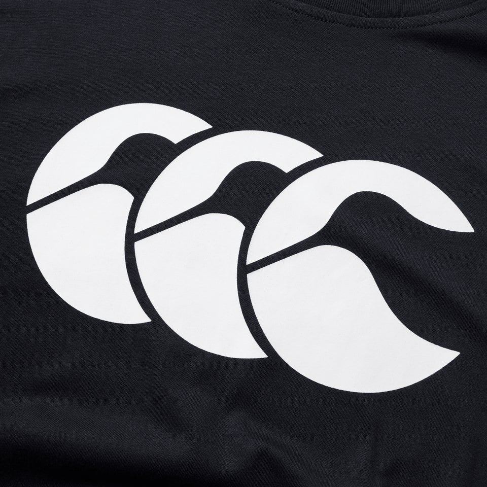 Mens CCC Cotton Logo Tee Black