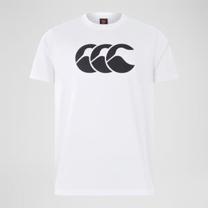 Mens CCC Cotton Logo Tee White