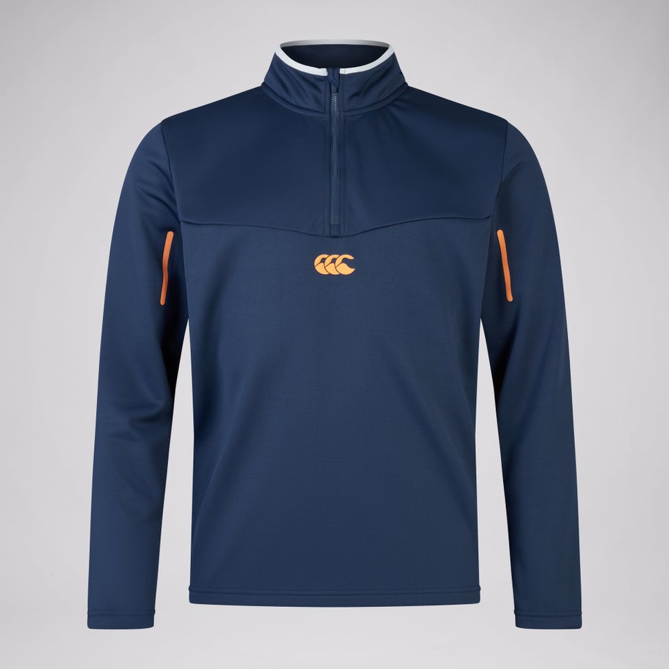 Mens 1/4 Zip Fleece Top Navy