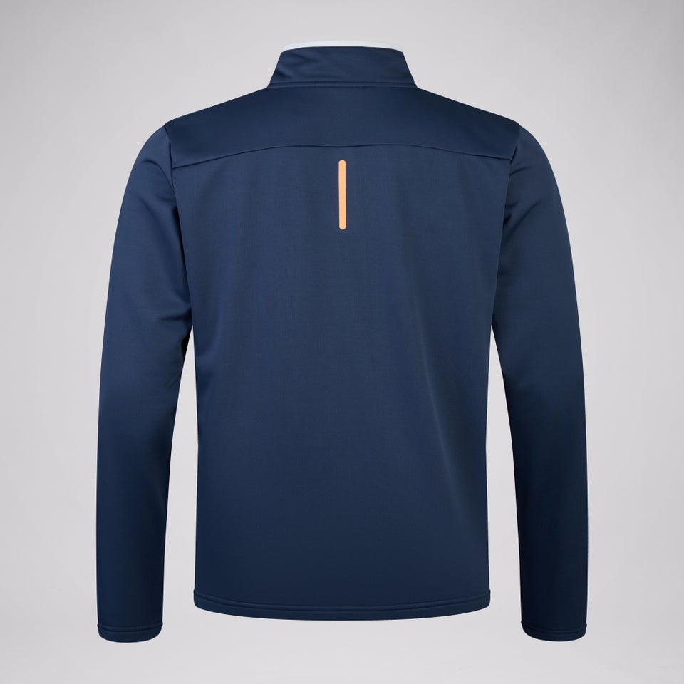 Mens 1/4 Zip Fleece Top Navy