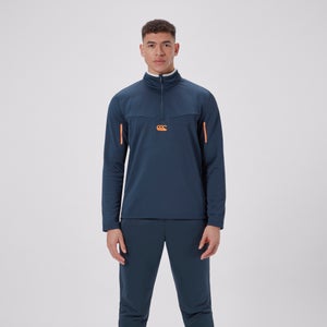 Mens 1/4 Zip Fleece Top Navy