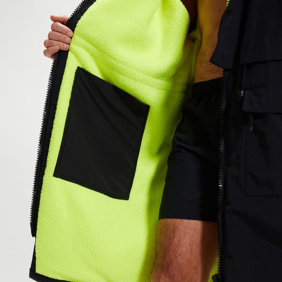 Unisex Change Robe Black/Yellow