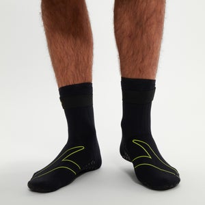Schwimmsocken für Erwachsene Schwarz/Gelb