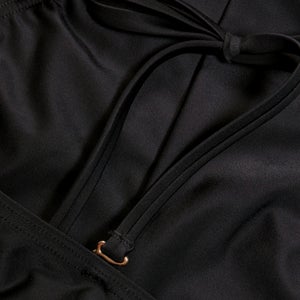 Formender Bandeau-Badeanzug für Damen Schwarz