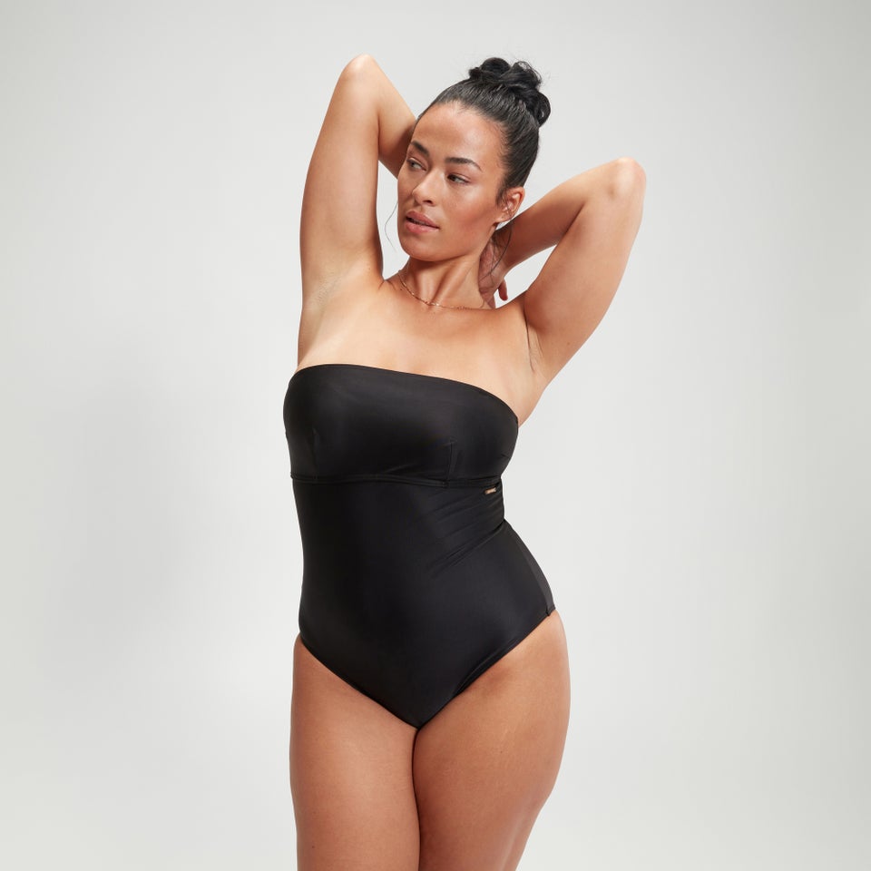 Women's Shaping Bandeau One Piece Black