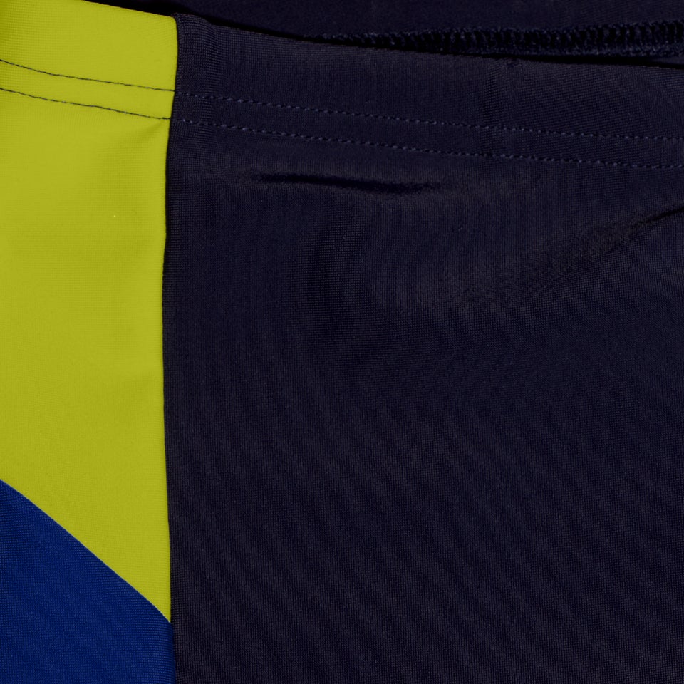 Boxer de bain Garçon Dive bleu marine/jaune