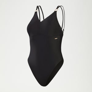 Women's Shaping Strappy Swimsuit Black