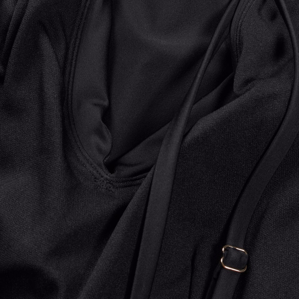 Maillot de bain Femme effet galbant à bretelles noir