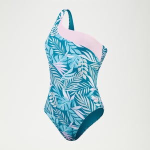 Bedruckter, asymmetrischer Badeanzug für Damen