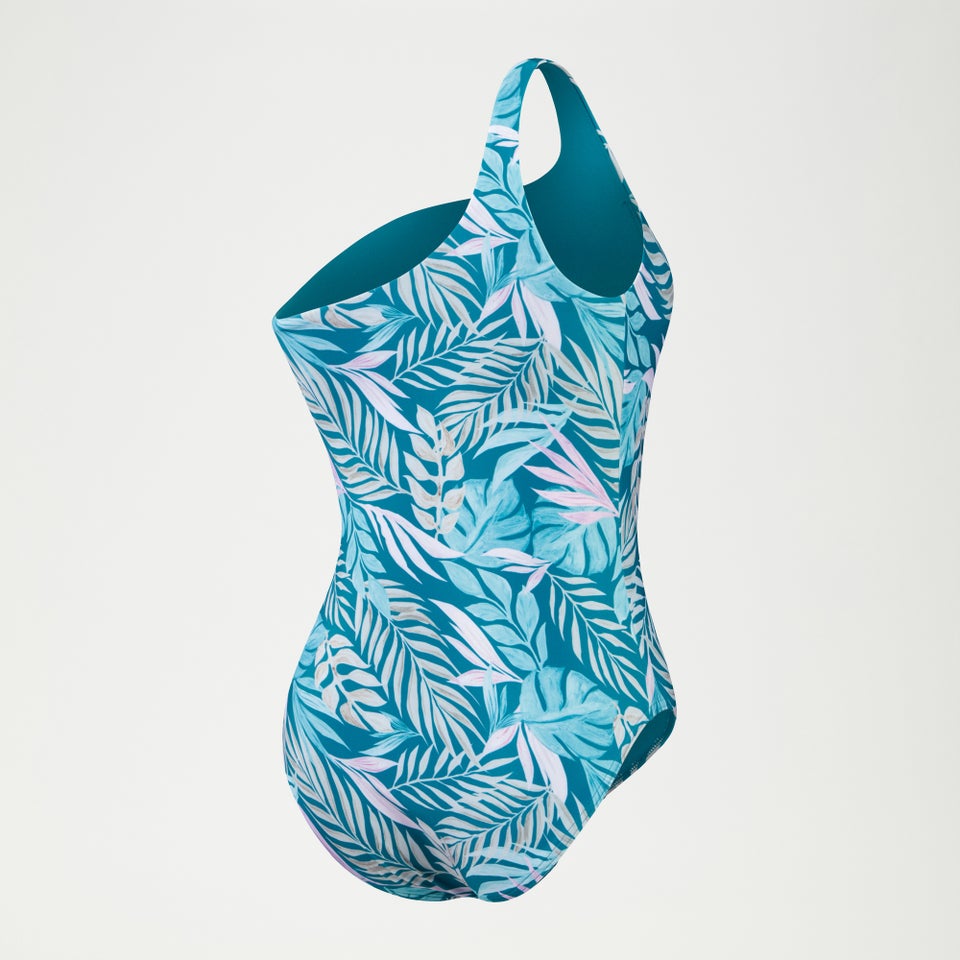 Bedruckter, asymmetrischer Badeanzug für Damen