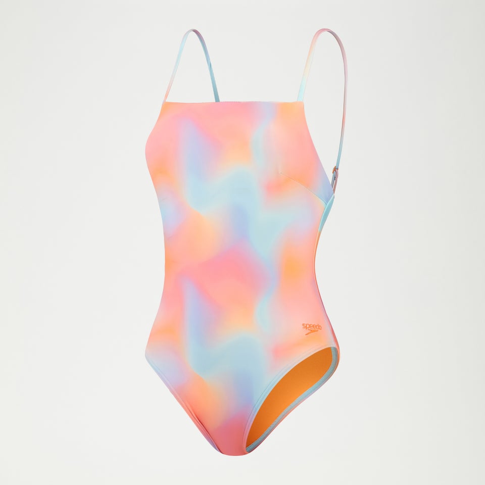 Maillot de bain Femme imprimé à fines bretelles réglables