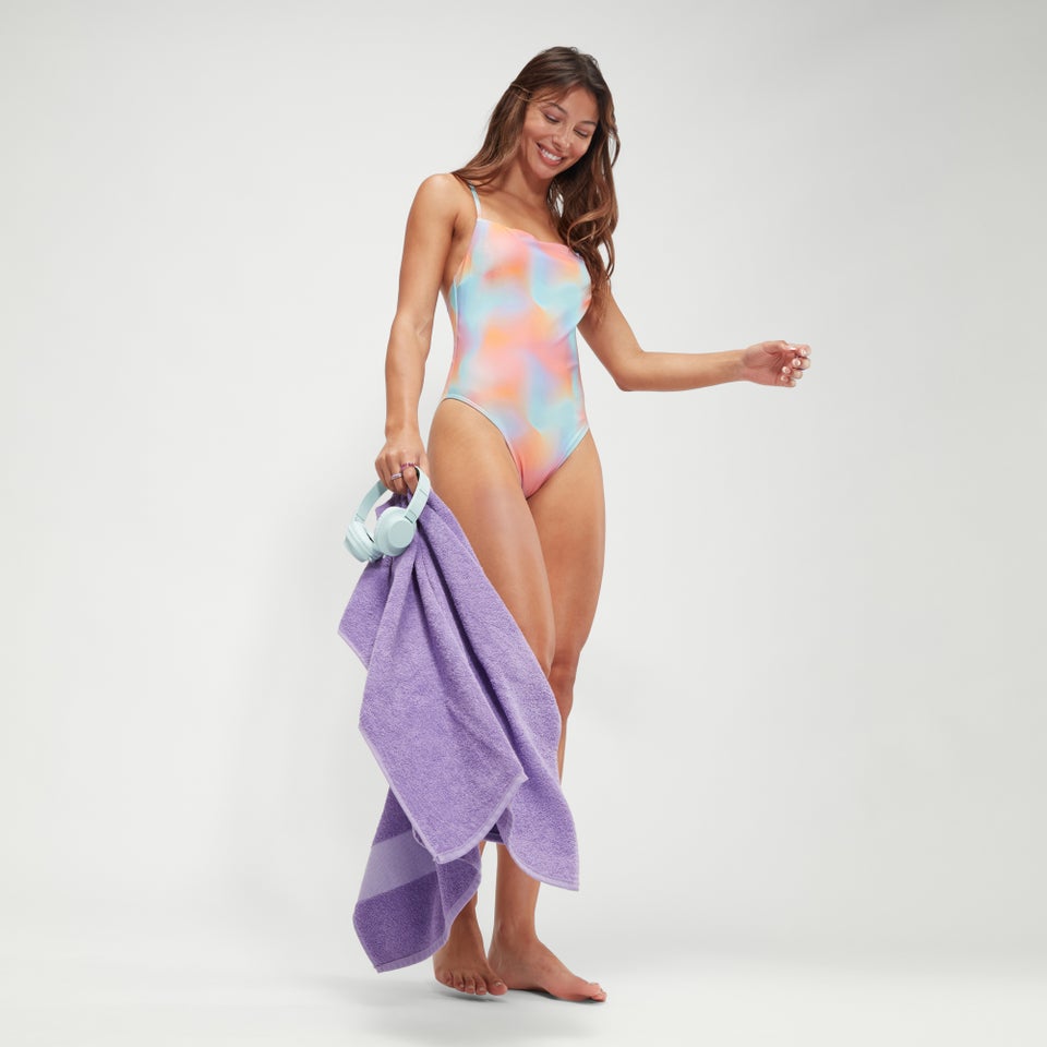 Maillot de bain Femme imprimé à fines bretelles réglables