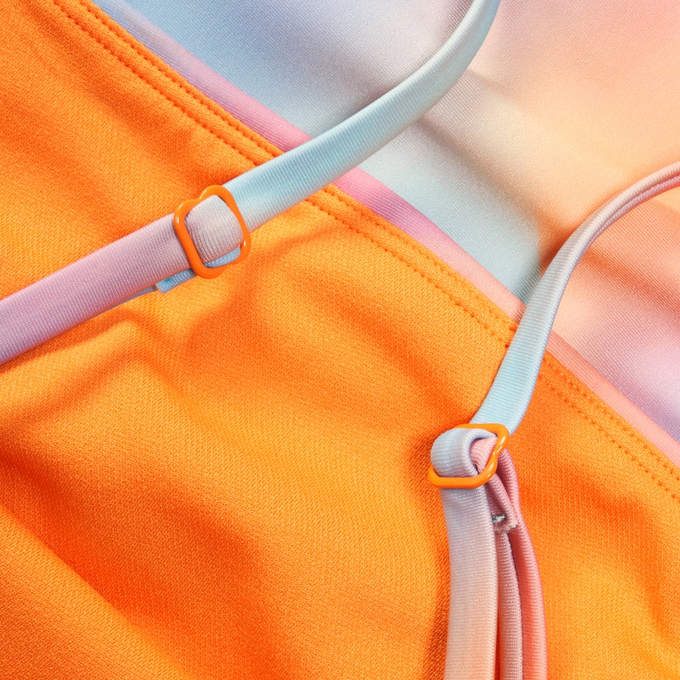 Maillot de bain Femme imprimé à fines bretelles réglables