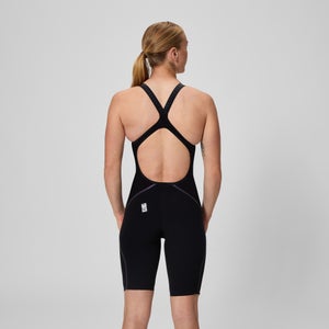 Women's Fastskin LZR Pure Intent 2.0 Openback Kneeskin Black/Iridescent