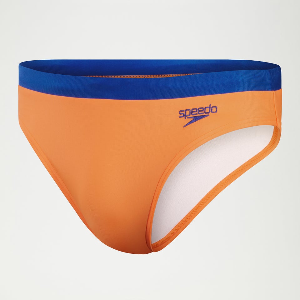 Logo-Badehose 7 cm für Herren Orange
