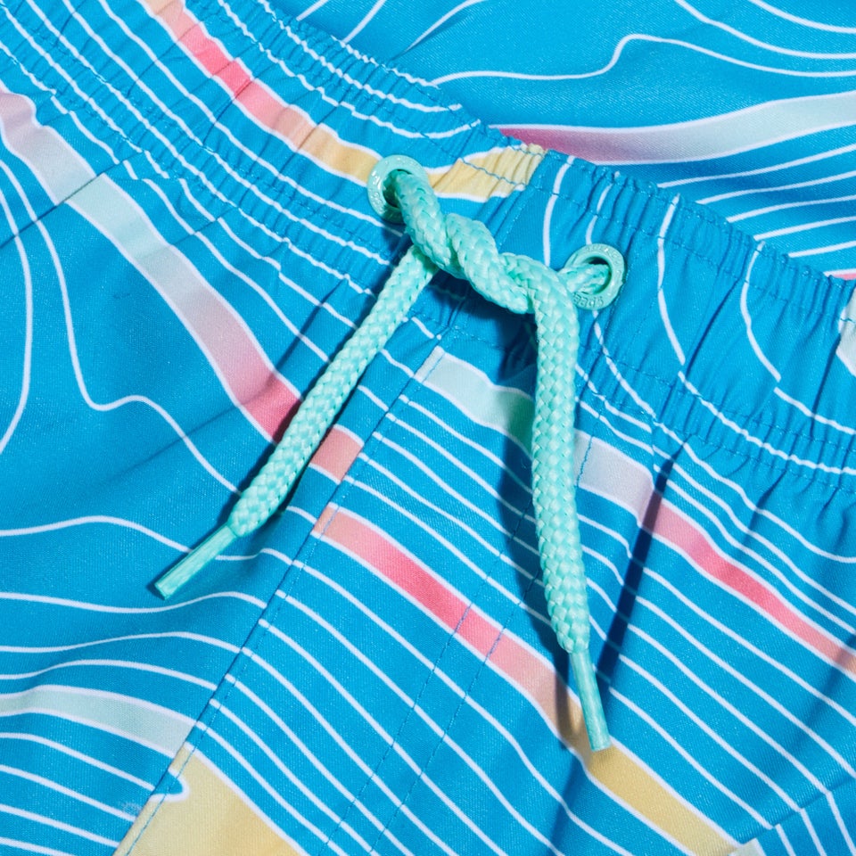 Boys Digi Printed 13" Swim Shorts Blue