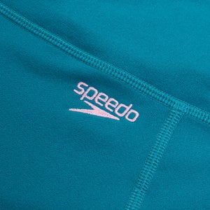 Women's Printed Panel 3/4 Pant Blue