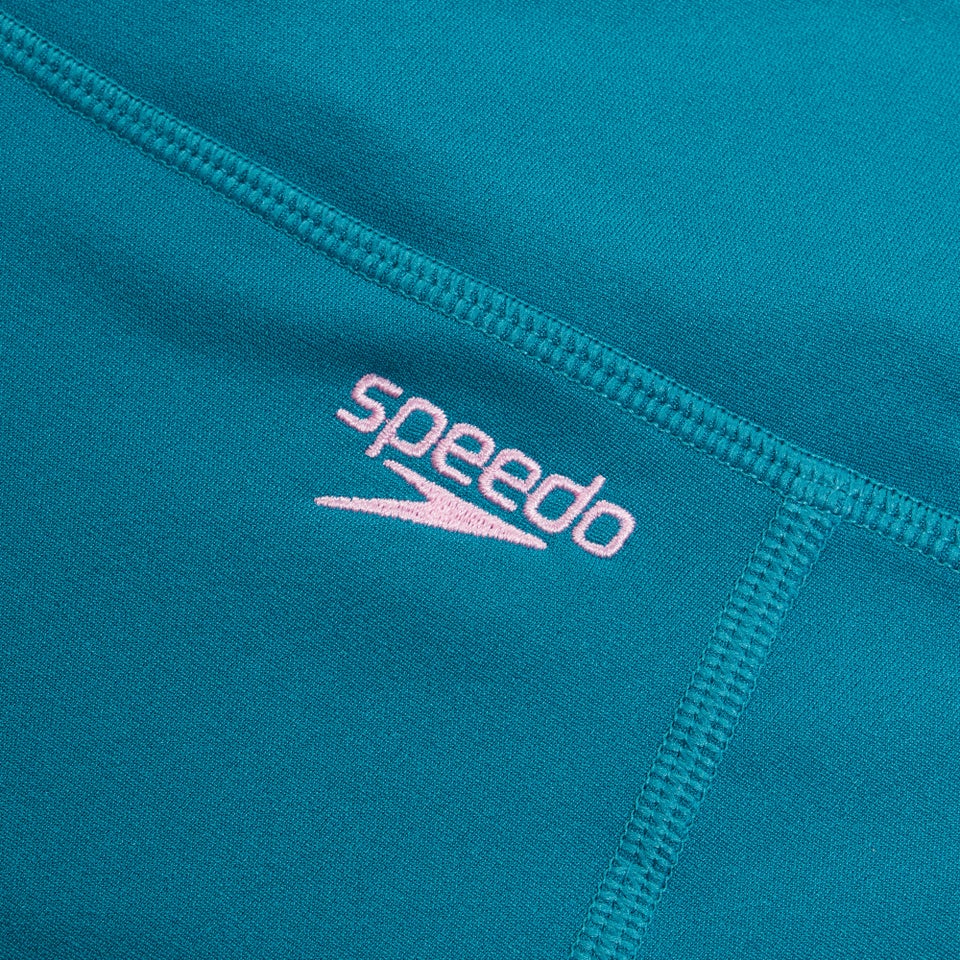 Bedruckte 3/4-Hose mit Einsätzen für Damen