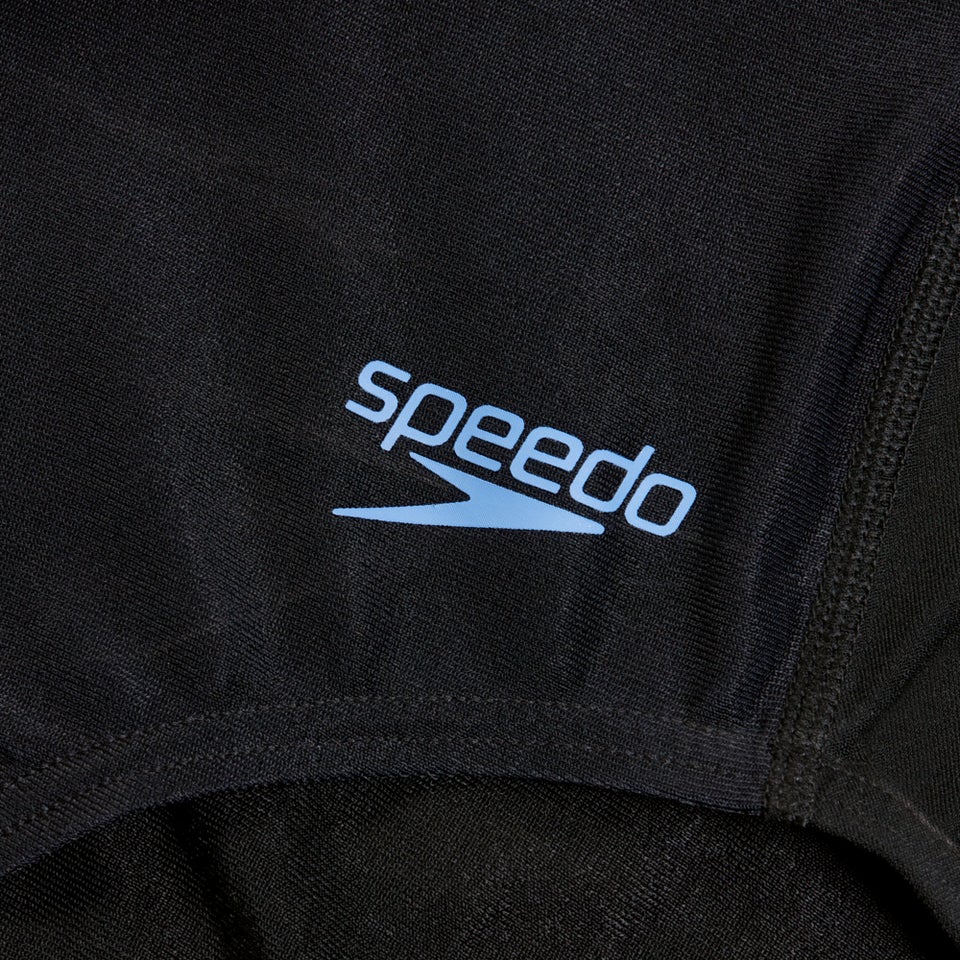 Digital-bedruckter Medalist-Badeanzug für Damen Schwarz