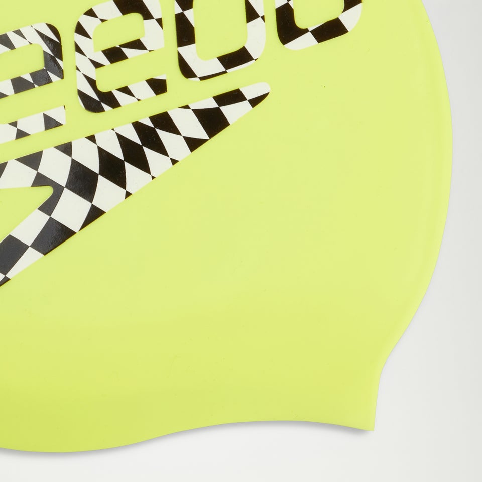 Bonnet Adulte Silicone imprimé jaune/noir