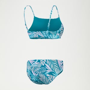 Bedruckter, verstellbarer Bikini mit dünnen Trägern für Damen