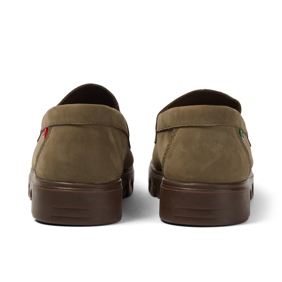 Adult Unisex Lennon Loafer Leather Dark Green