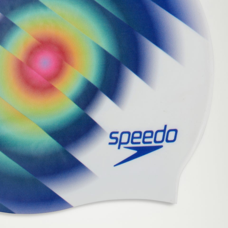 Adult Digital Printed Cap White/Blue