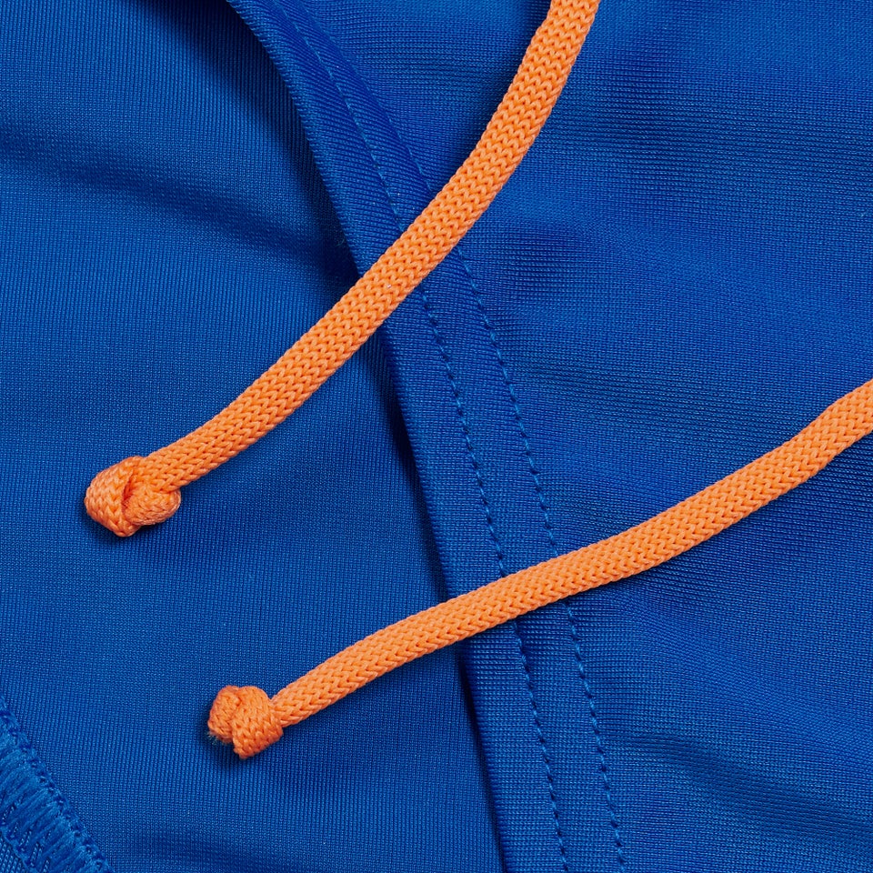 Logo-Badehose 7 cm für Herren Blau/Orange