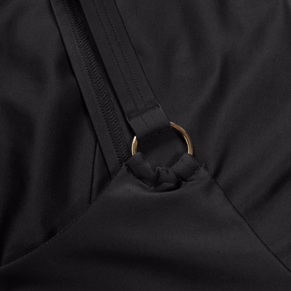 Maillot de bain asymétrique Femme effet galbant noir