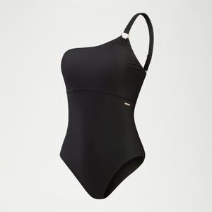Maillot de bain asymétrique Femme effet galbant noir