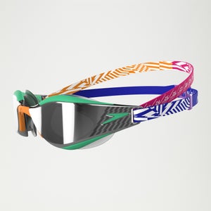 Lunettes de natation Adulte Fastskin Hyper Elite Miroir bleu/orange