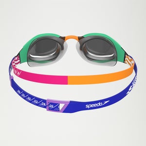Lunettes de natation Adulte Fastskin Hyper Elite Miroir bleu/orange